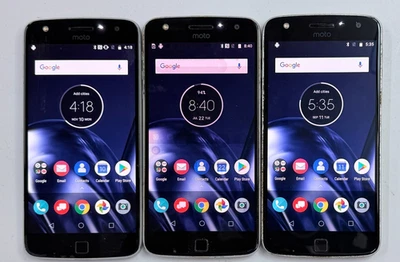 LOT OF 3 x UNLOCKED VERIZON Motorola Moto Z Play Droid XT1635 Smart Phones *READ - Image 1 of 4