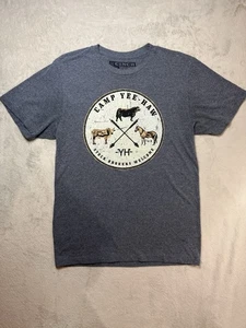 Cinch® Herren T-Shirt "Camp Yee-Haw" Graphic Heather Blue Gr. M Cowboy Western - Bild 1 von 7