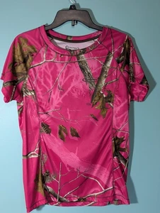 Realtree Woman's Pink Camo Shirt Size Large (12-14) - Picture 1 of 12