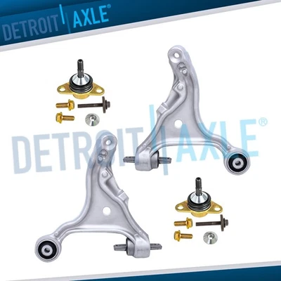 4pc Front Lower Control Arms w/ Ball Joints for 2001 2002 03-2007 Volvo S60 V70 - Image 1 of 4
