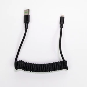 Retractable Cord USB-A Fast Charging Cable Type-C&8-Pin for iPhone 17-11/Samsung - Picture 1 of 10