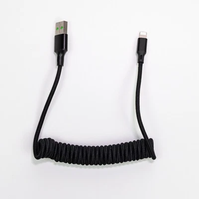 Retractable Cord USB-A Fast Charging Cable Type-C&8-Pin for iPhone 17-11/Samsung - Image 1 of 4