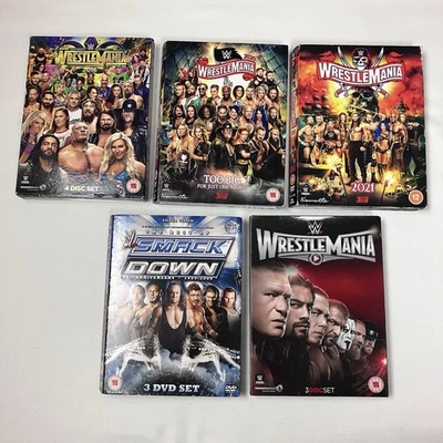 Wrestlemania DVD Bundle x5 Sets - 16 Discs - Image 1 of 4