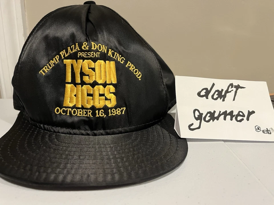 Boné Mike Tyson Vs Tyrell Biggs 1987 Championship Fight Trump Plaza MUITO RARO - Imagem 1 de 3