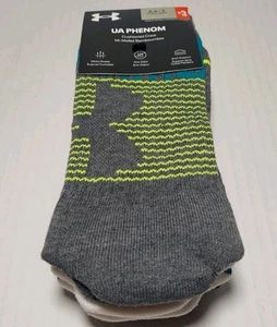Under Armour Youth Size 4.5/7 - Phenom Cushioned Crew 3 Pair - Picture 1 of 6