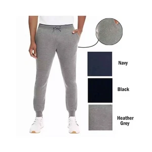 Hurley Men’s Fleece Jogger Black - Dark Grey Heather - Navy (S03) - Picture 1 of 14
