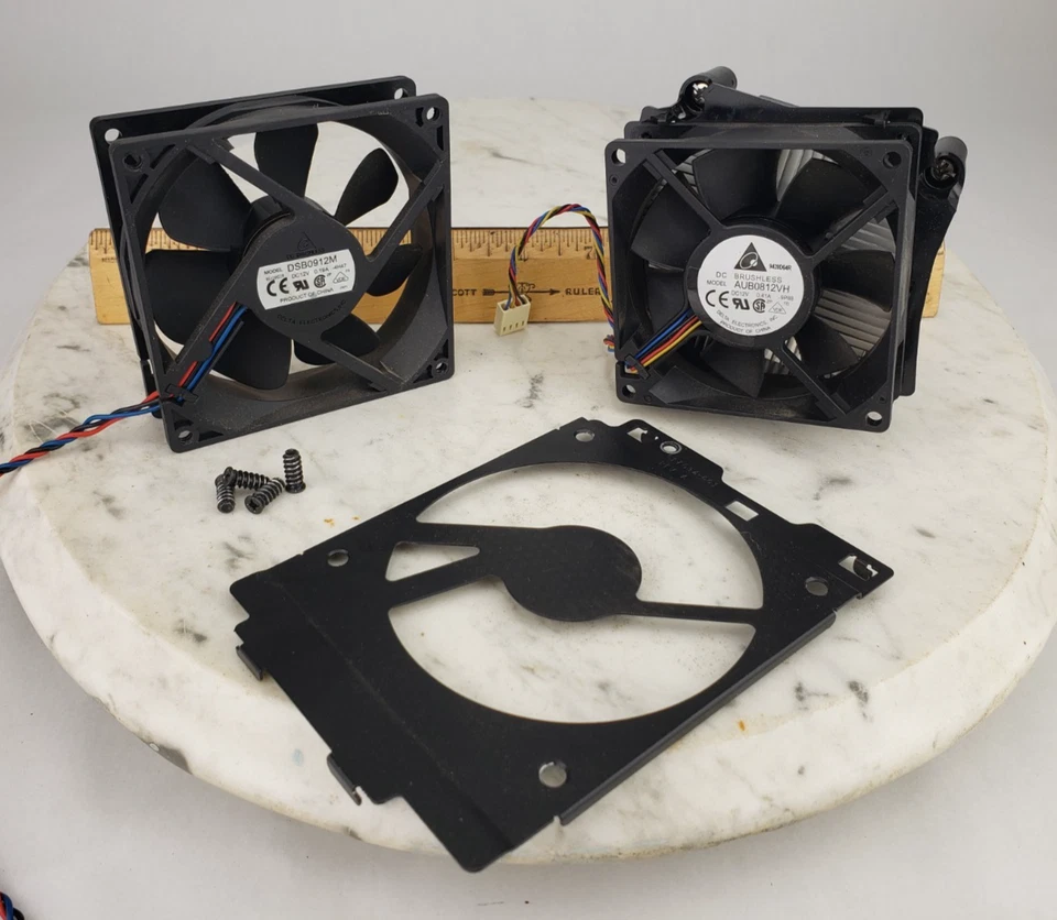 2x Ventilador de refrigeración para computadora - AUB0812VH Delta 12V Disipador de calor DSB0912M HP Escritorio Foto 1 de 4