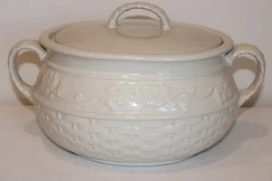Haus & Garten Party Steinzeug Kollektion Korbgeflecht 4 Quart Kasserolle Veranda - Bild 1 von 10