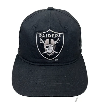 De colección Oakland Raiders Gorra Gorra Snapback Años 90 Starter Negro Sarga Shied LA Para Hombres Foto 1 de 4