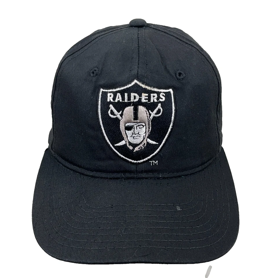 De colección Oakland Raiders Gorra Gorra Snapback Años 90 Starter Negro Sarga Shied LA Para Hombres Foto 1 de 4