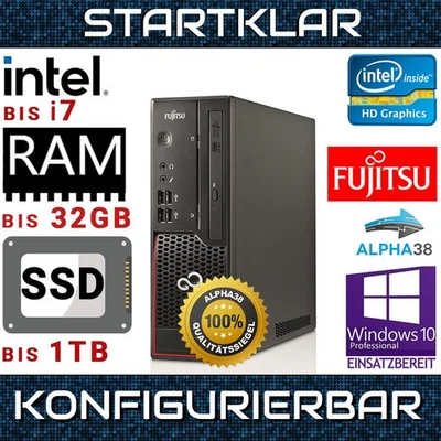 Fujtsu Esprimo C710 Windows 10 PRO PCConfigurable Intel i7 1 TB SSD 32GB RAM - Imagen 1 de 4