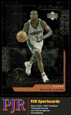 Baron Davis 1999-00 cubierta superior reserva dorada #243 Charlotte Hornets Foto 1 de 2
