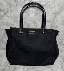 Bolso de Mano Kate Spade New York Dawn Mediano Negro Cartera Magnética Cremallera a Presión Logo - Imagen 1 de 6