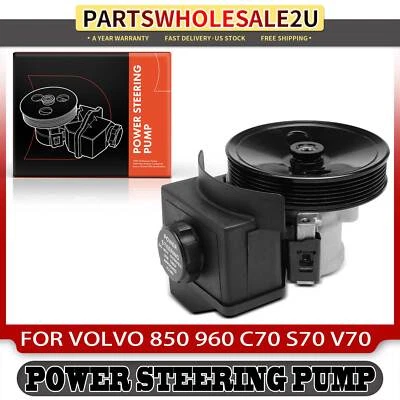Bomba de direção hidráulica com reservatório com polia para Volvo C70 S70 V70 1998 850 960 - Imagem 1 de 4
