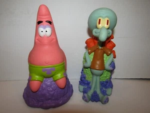 Bob Esponja 2000 Patrick y Squibward figuras parlantes por Viacom baterías nuevas - Imagen 1 de 6