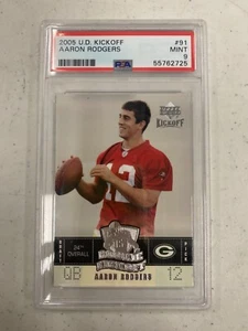 AARON RODGERS 2005 KICKOFF #91 PSA 9 (RC) - Picture 1 of 2