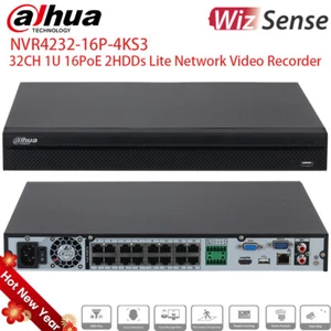 Grabadora de video en red Dahua 32CH NVR4232-16P-4KS3 160Mbps 2HDD 1U 16POE - Imagen 1 de 4