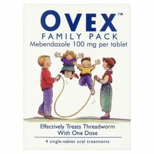 Ovex Family Pack Contains Treatments For Threadworm  - 1 Pack Of 4 Tablets