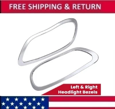 Novas molduras de farol acabamentos cromados para Freightliner M2 Business Class 2002-2018 - Imagem 1 de 4