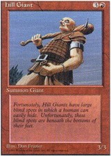 Hill Giant ~ Near Mint Alternate 4th Edition Fourth MTG Magic UltimateMTG Red Ca