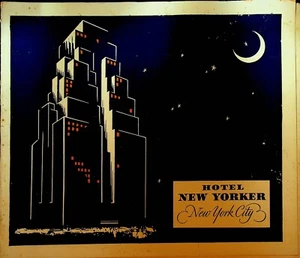 Carpeta de fotos de recuerdo de hotel New Yorker años 40 fiesta de parejas de Nueva York - Imagen 1 de 3