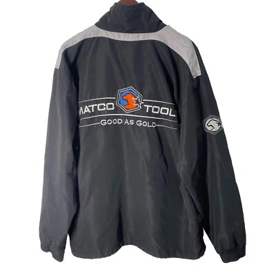 Matco Tools Good as Gold L Water Resistant Windbreaker Shell Work Jacket Flaws - Image 1 of 4