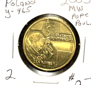 Poland (lot of 20 Coins) 2003 2 Zlote Y 465 choice BU Pope Paul II - Picture 1 of 3