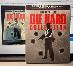 New DIE HARD COLLECTION 5-MOVIE STEELBOOK - Direct from the BEST BUY WAREHOUSE - Picture 1 of 24