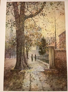 Vintage Paul Sawyier View Of Wapping Street Limited Edition Print 1968 22” X 16 - Picture 1 of 9