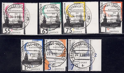 1989-94 Netherlands SC# O48-O58-Palace of Peace-Official Stamps-7 Different-Used - Image 1 of 2