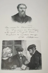 CHARLES COTTET PEINTRE GRAVURE SUR BOIS MARIANI 1899 PRINT M317 - Picture 1 of 1