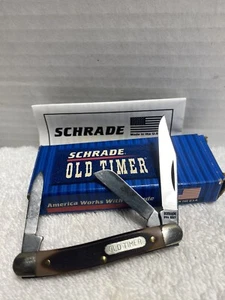 Vintage Schrade Old Timer 1080T Junior Pocket Knife with Box and Paperwork - Picture 1 of 10