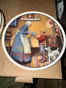 1986 Norman Rockwell Collector Plates Mother's Day Limited Edition - Picture 1 of 4