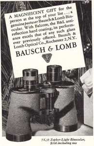1946 Bausch & Lomb: Magnificient Vintage Print Ad - Picture 1 of 1