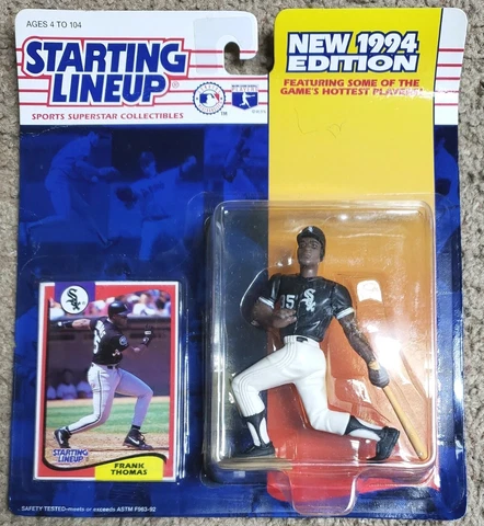 VTG 1994 Frank Thomas Chicago White Sox Starting Lineup MLB Action Figure & Card Cover