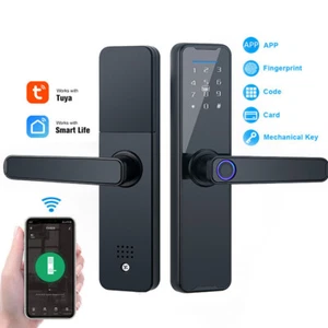 Elektronisches Fingerabdruck Türschloss APP Fingerprint Türöffner Schloss DE - Bild 1 von 20