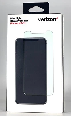 Protector de pantalla de vidrio con luz azul Verizon para Apple iPhone XR/iPhone 11 Foto 1 de 2
