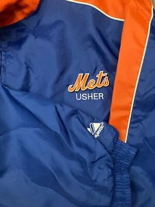 Rare Never Used MLB Majestic NY New York Mets Full Zip Poly Baseball Jacket 3X - Picture 1 of 7
