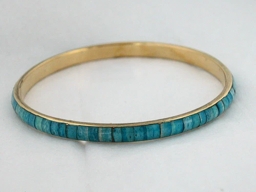 Brazalete Hueso Azul-Atractivo Nuevo/No Vintage o Antiguo, Peso Ligero Foto 1 de 1