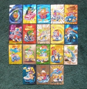 Set 18 adesivi carte collezionabili Ed Roth Rat Fink Monster Hot Rod 1998 #1 sigillati - Foto 1 di 3