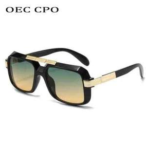 Gafas de sol 2025 de gran tamaño punk cuadradas para hombre marca de lujo diseñador marco grande - Imagen 1 de 28