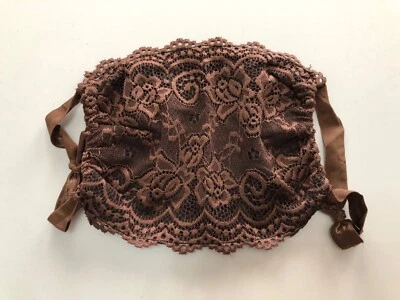 Washable Reusable Matte Lace Face Mask with Cotton Filter Pocket  - Image 1 of 4