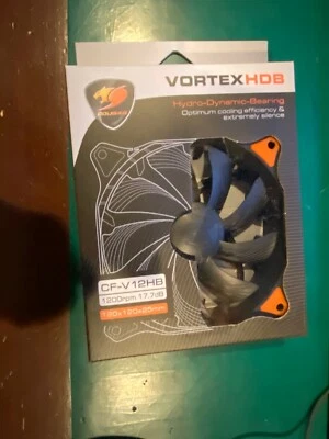 Cerveza Hidrodinámica Cougar VortexHDB CF-V12HB 120x120x25mm Foto 1 de 2