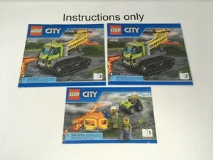 SOLO istruzioni Lego 60122 Volcano Crawler City; no mattoncini/parti - Foto 1 di 4