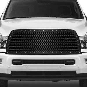 300 INDUSTRIES Aftermarket Steel Truck Grille for 2010-2018 Ram 2500/3500 HEX BK - Picture 1 of 3