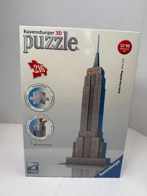 Ravensburger 3D Empire State Building 2011 216 pc Jigsaw Puzzle Sealed NEW - Image 1 of 4