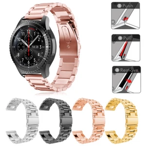 Correa de reloj de acero inoxidable para reloj Galaxy Watch 3 45 mm Gear S3 46 mm - Imagen 1 de 12
