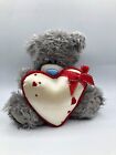 Me To You Tatty Teddy Holding Heart Grey Bear Plush Soft Stuffed Toy Animal