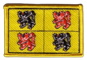 Belgien Hennegau Aufnäher Flaggen Fahnen Patch Aufbügler 8x6cm - Bild 1 von 1