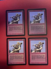 4x Magic the Gathering MTG - Beta - Hill Giant LP/MP
